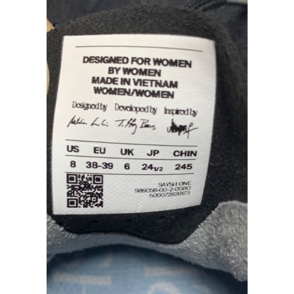 Saysh One Womens Size 8 Black Sneakers Athletic Running Shoes EU38-39 - Picture 2 of 9